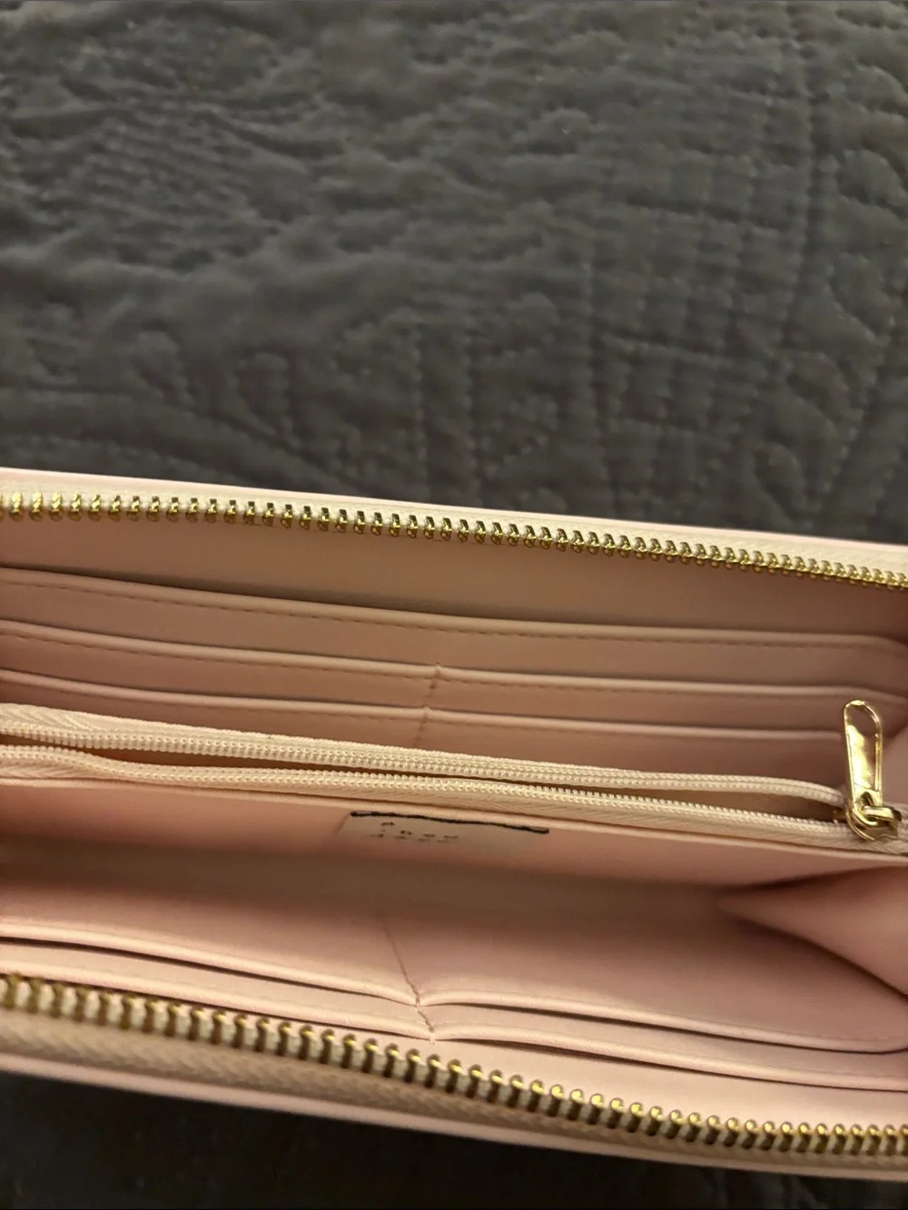 Convertible Blush Pink Wristlet Clutch with Detachable Strap